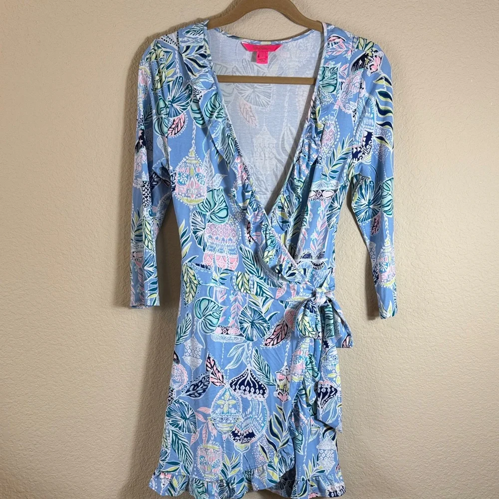 LILLY‎ PULITZER Jessalynne Romper Wrap Skort Size Small